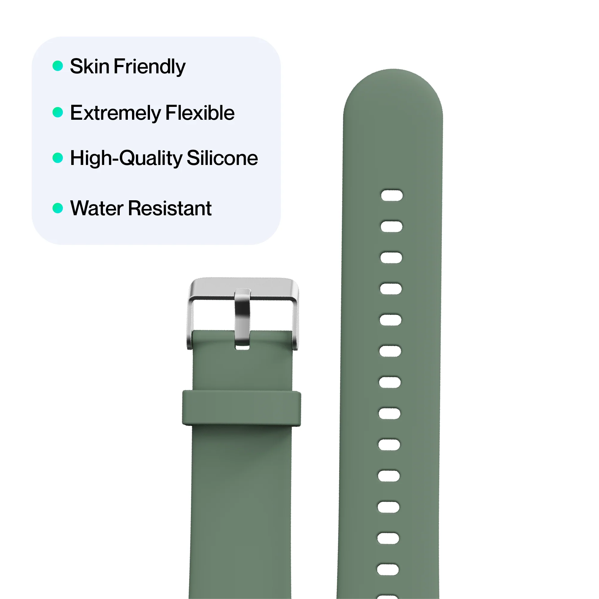 Ambrane 22mm Silicone Strap (Square) - Image 10
