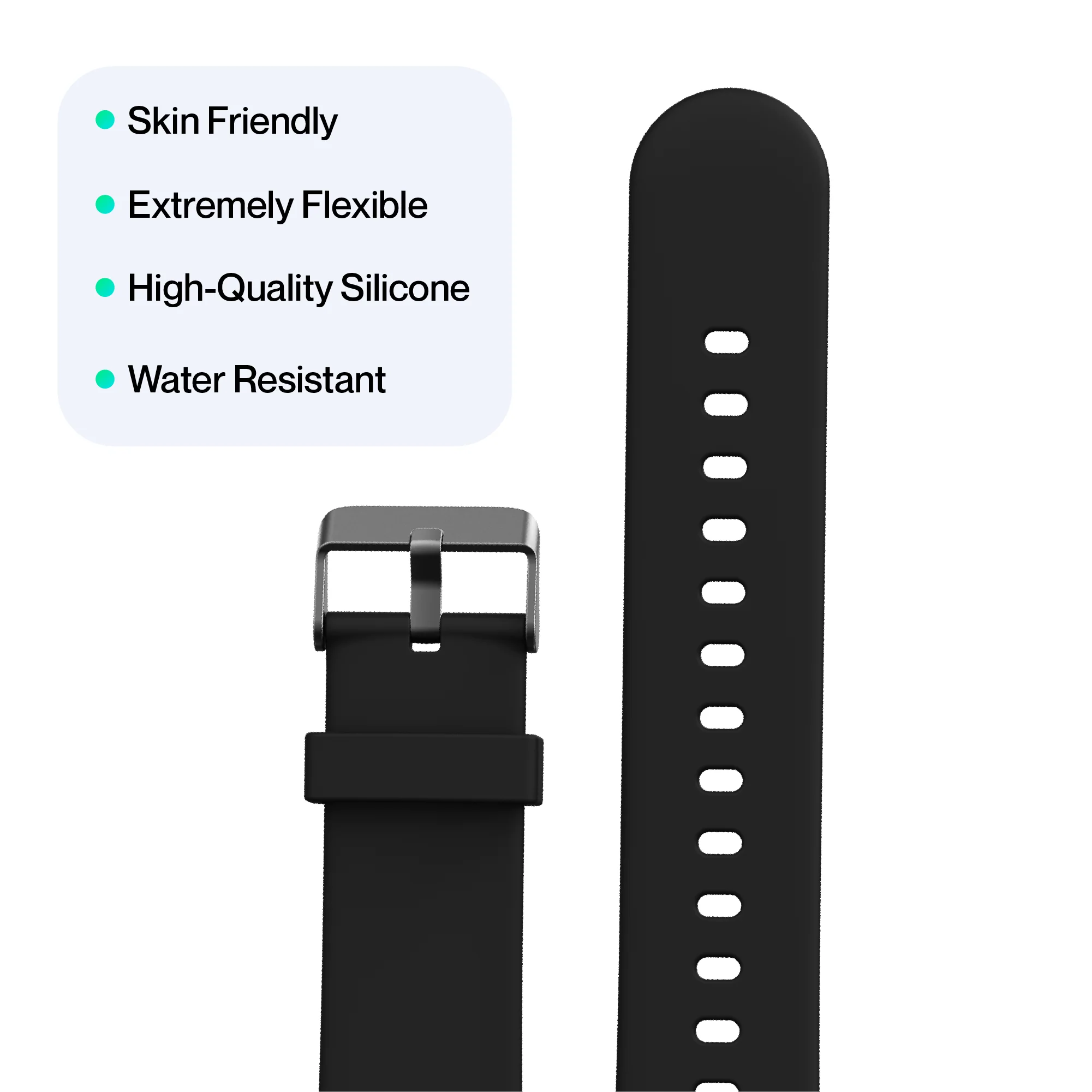 Ambrane 22mm Silicone Strap (Square) - Image 5