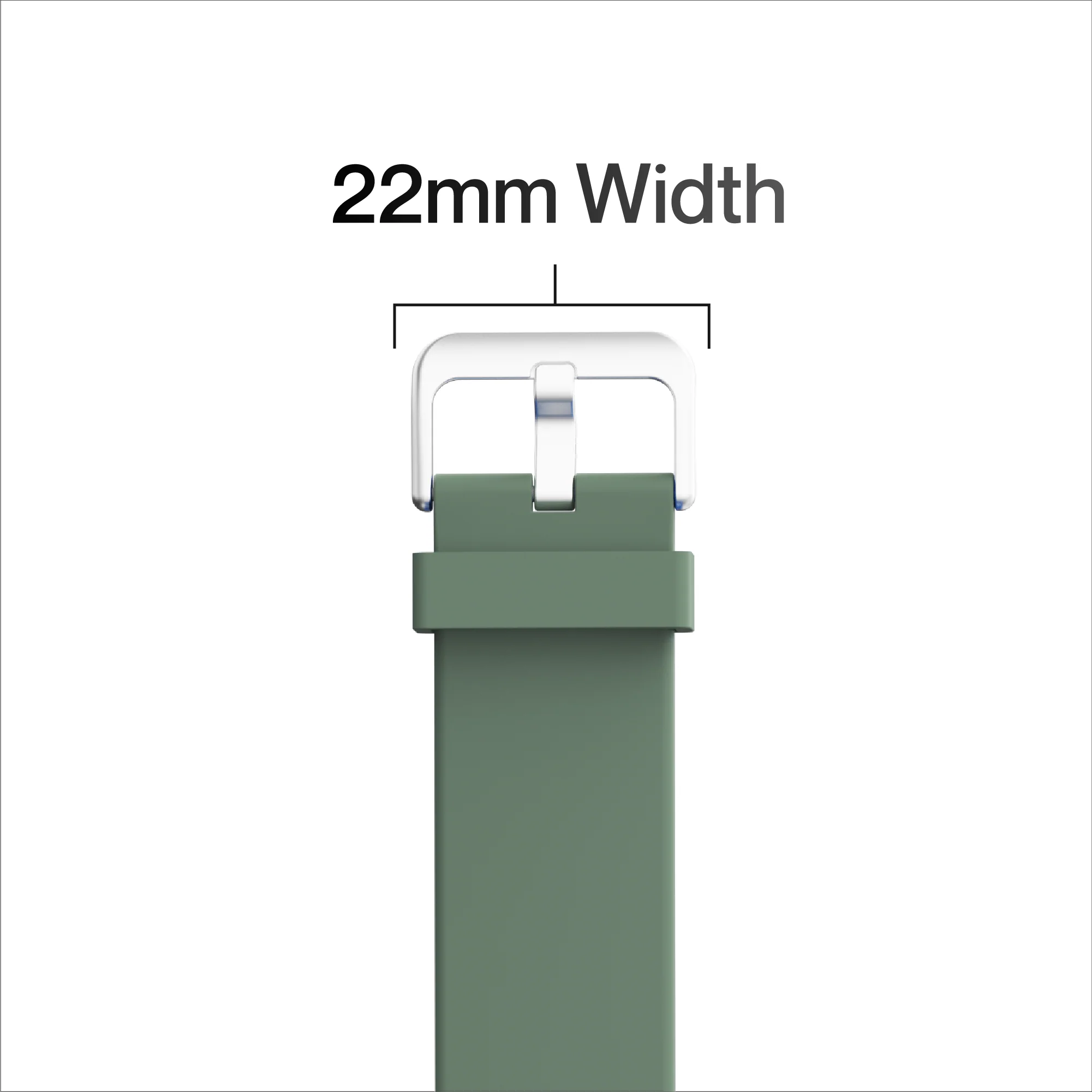 Ambrane 22mm Silicone Strap (Square) - Image 7